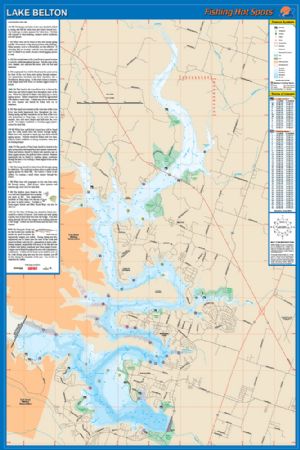Belton, Texas Waterproof Map (Fishing Hot Spots) – Lake Maps