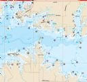 Crab Orchard Lake, Illinois Waterproof Map (Fishing Hot Spots)