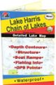 Lake Harris Chain of Lakes, Florida Waterproof Map (Fishing Hot Spots)