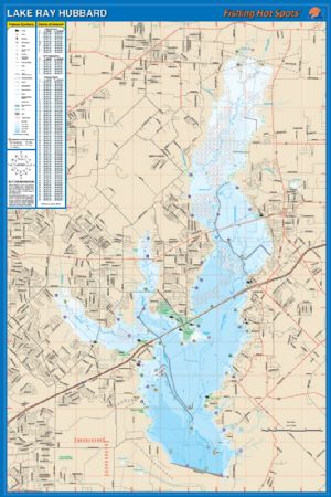Hubbard Creek Lake Fishing Map Lake Ray Hubbard, Texas Waterproof Map (Fishing Hot Spots) – Lake Maps