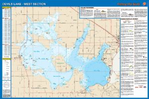 Devils Lake Nd Map Devils Lake, North Dakota Waterproof Map (Fishing Hot Spots) – Lake Maps