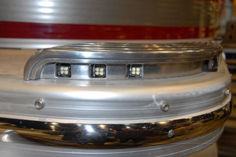 Photo Like many boats, Bennington uses LED navigation lights as well