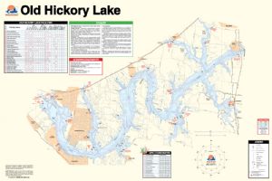 Old Hickory Lake Map Old Hickory Lake, Tennessee Waterproof Map (Fishing Hot Spots) – Lake Maps